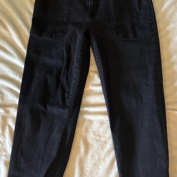 MOTHER The‎ Wrapper Patch Springy Ankle jeans 26 charcoal - Picture 2 of 5